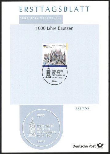 Ersttagsblatt etb 2002 - ersttagsblatt,