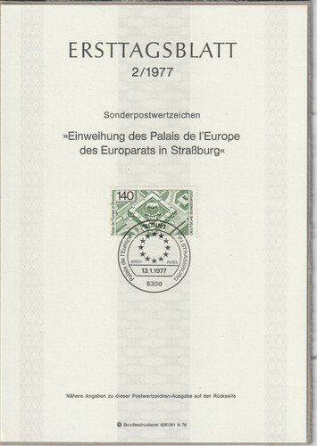 Ersttagsblatt etb 1977 - ersttagsblatt, 2/1977
