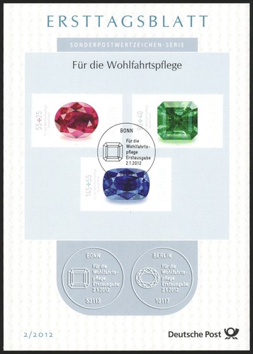 Ersttagsblatt etb 2012 - ersttagsblatt,