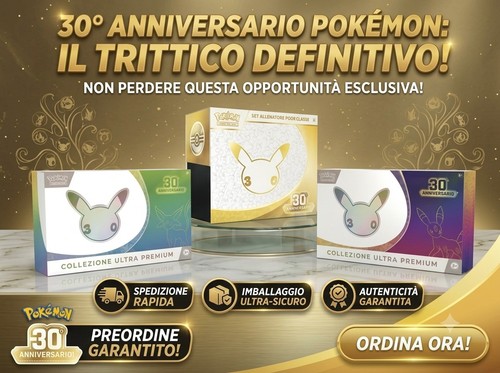 Pokemon 30th anniversary - anniversary, ita