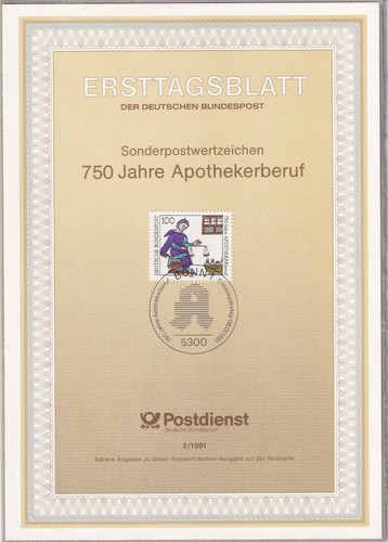 Ersttagsblatt etb 1991 - ersttagsblatt,