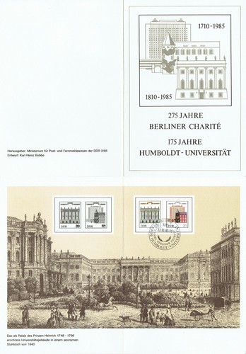 Ddr 1985 ersttagsblatt etb - ddr,