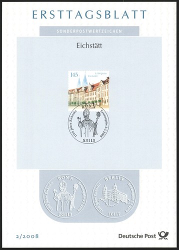 Ersttagsblatt etb 2008 - ersttagsblatt,