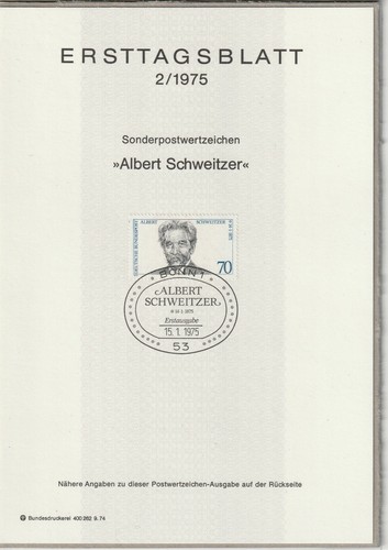 Ersttagsblatt etb 1975 - ersttagsblatt, 2/1975