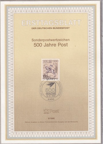 Ersttagsblatt etb 1990 - ersttagsblatt,